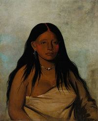 Sh�-De-Ah Wild Sage art print depicting a Wichita woman by George Catlin