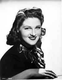 Classic portrait photo print of Jo Stafford with a cute smile.