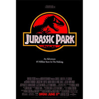 Jurassic Park Movie Poster Print 27x40 featuring iconic dinosaur imagery.