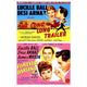 The Long Long Trailer movie poster print in vibrant colors