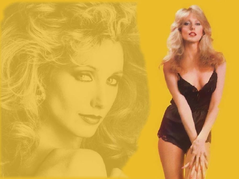Morgan Fairchild On Yellow Photo Print - 10 x 8