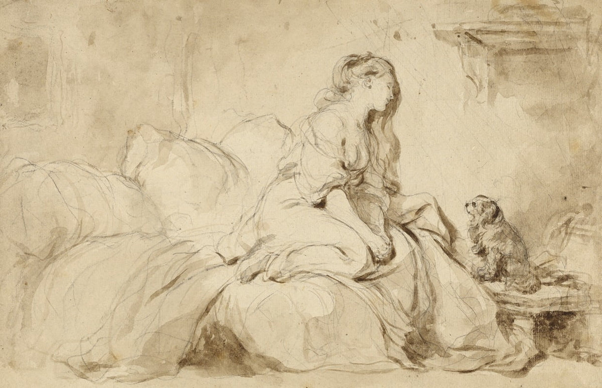 Oh! If Only He Were as Faithful to Me art print by Jean-Honoré Fragonard