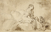 Oh! If Only He Were as Faithful to Me art print by Jean-Honoré Fragonard