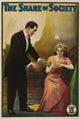The Snare of Society movie poster featuring Arthur V. Johnson and Florence Lawrence, 11x17 print.