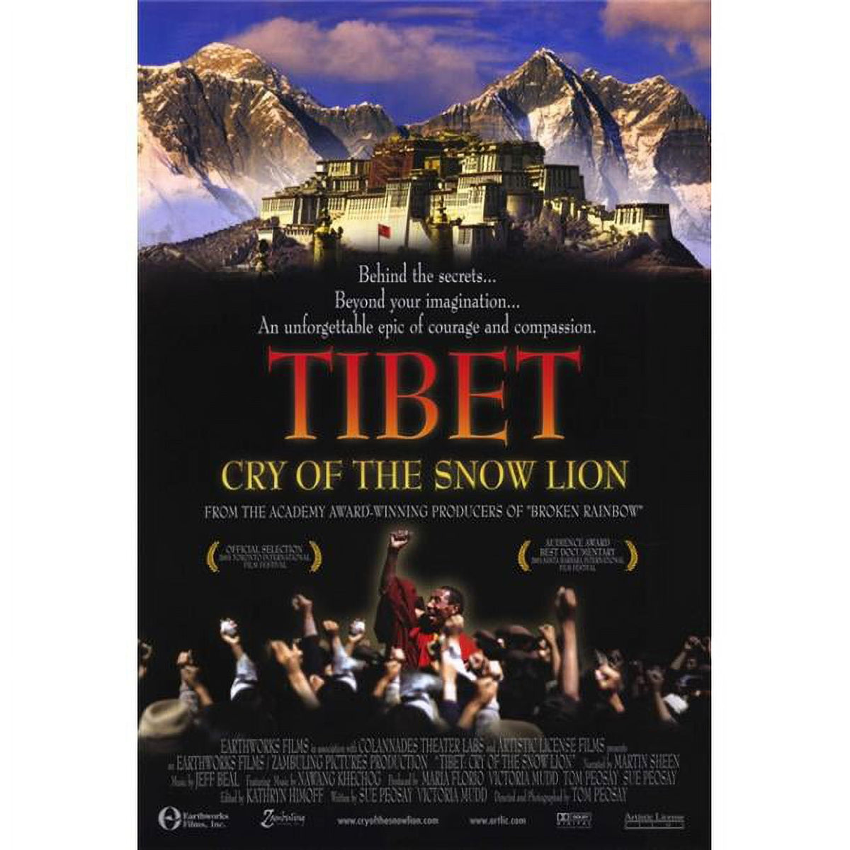 Tibet: Cry of the Snow Lion movie poster print in vibrant colors.
