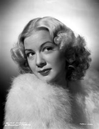 Betty Hutton fluffy coat portrait photo print
