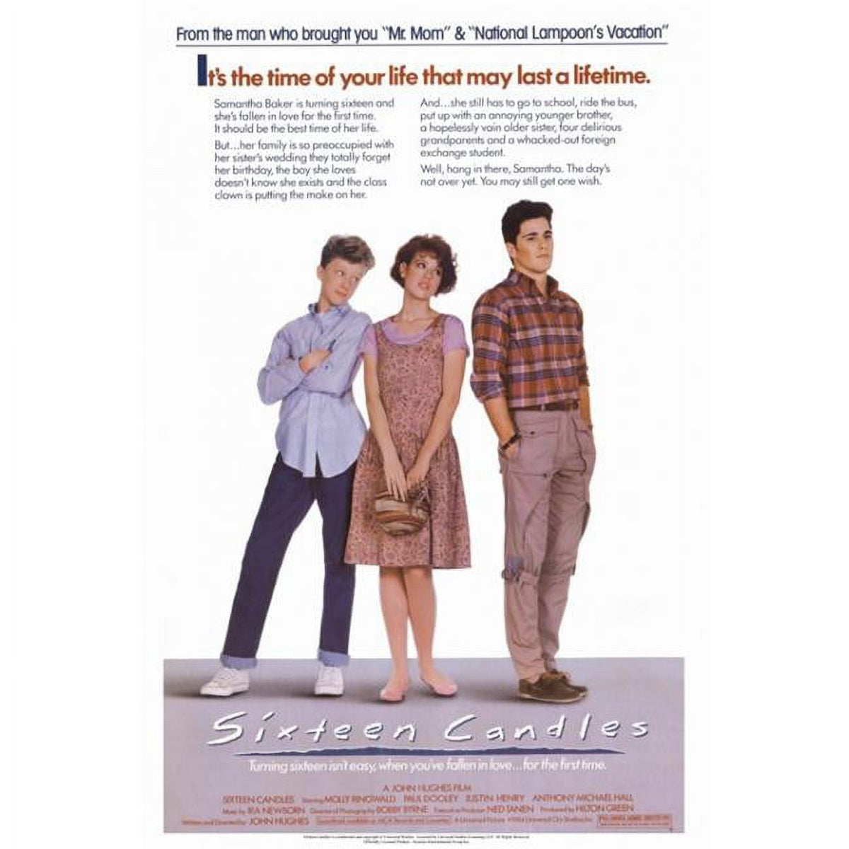 Sixteen Candles movie poster 11x17 print