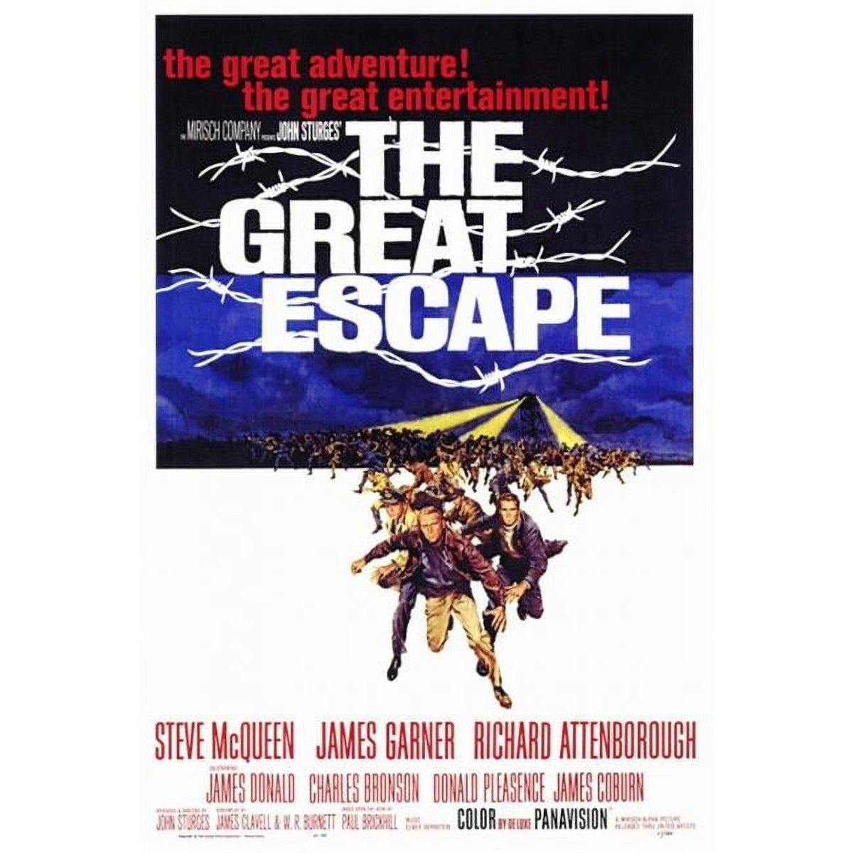 The Great Escape movie poster print in vibrant colors, 27x40 inches.