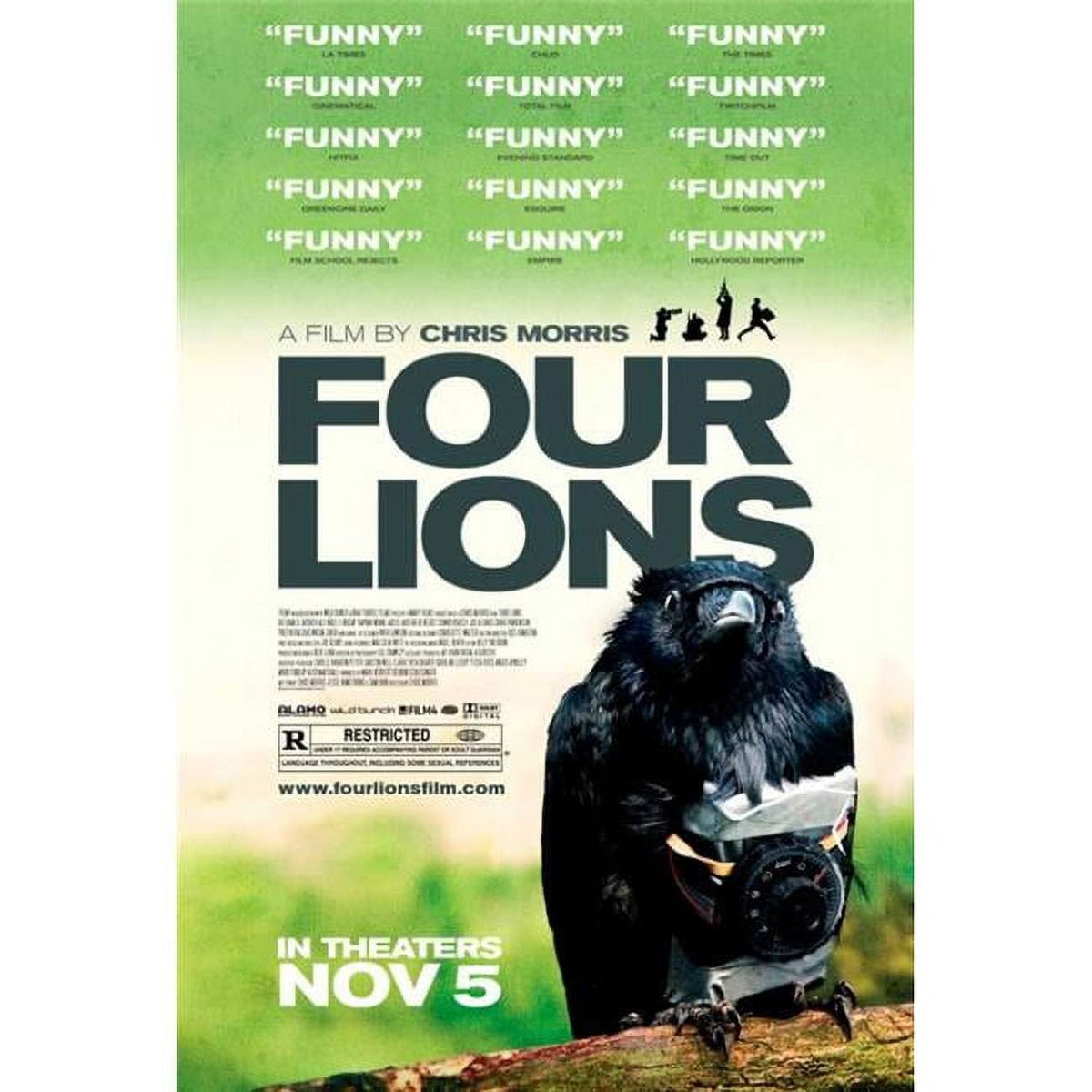 Four Lions Movie Poster Print - 27 x 40 inches, humor-themed film decor.