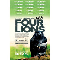 Four Lions Movie Poster Print - 27 x 40 inches, humor-themed film decor.