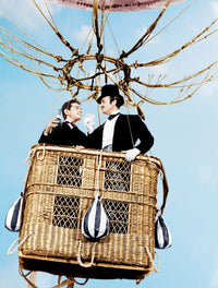 Around the World in 80 Days movie poster masterprint featuring Cantinflas and David Niven.