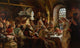 A Boyar Wedding Feast Art Print by Konstantin Egorovich Makovsky, capturing a joyful wedding celebration.