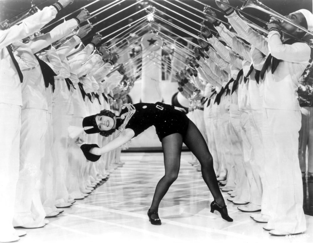 Eleanor Powell photo print in a bending backward pose