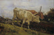 Plowing With Two Oxen (L'Aratura Con Due Buoi) poster print
