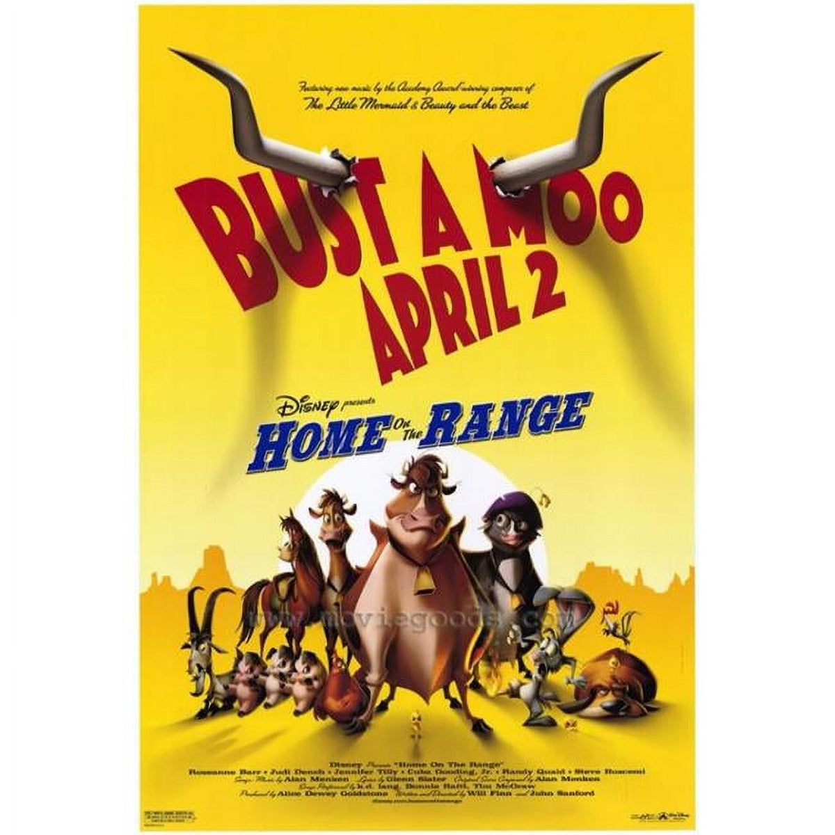 Home on the Range Movie Poster Print 27x40