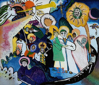 All Saints Day I art print by Wassily Kandinsky, vibrant abstract artwork.