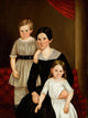 A Family Group fine art poster print from the late 1840s