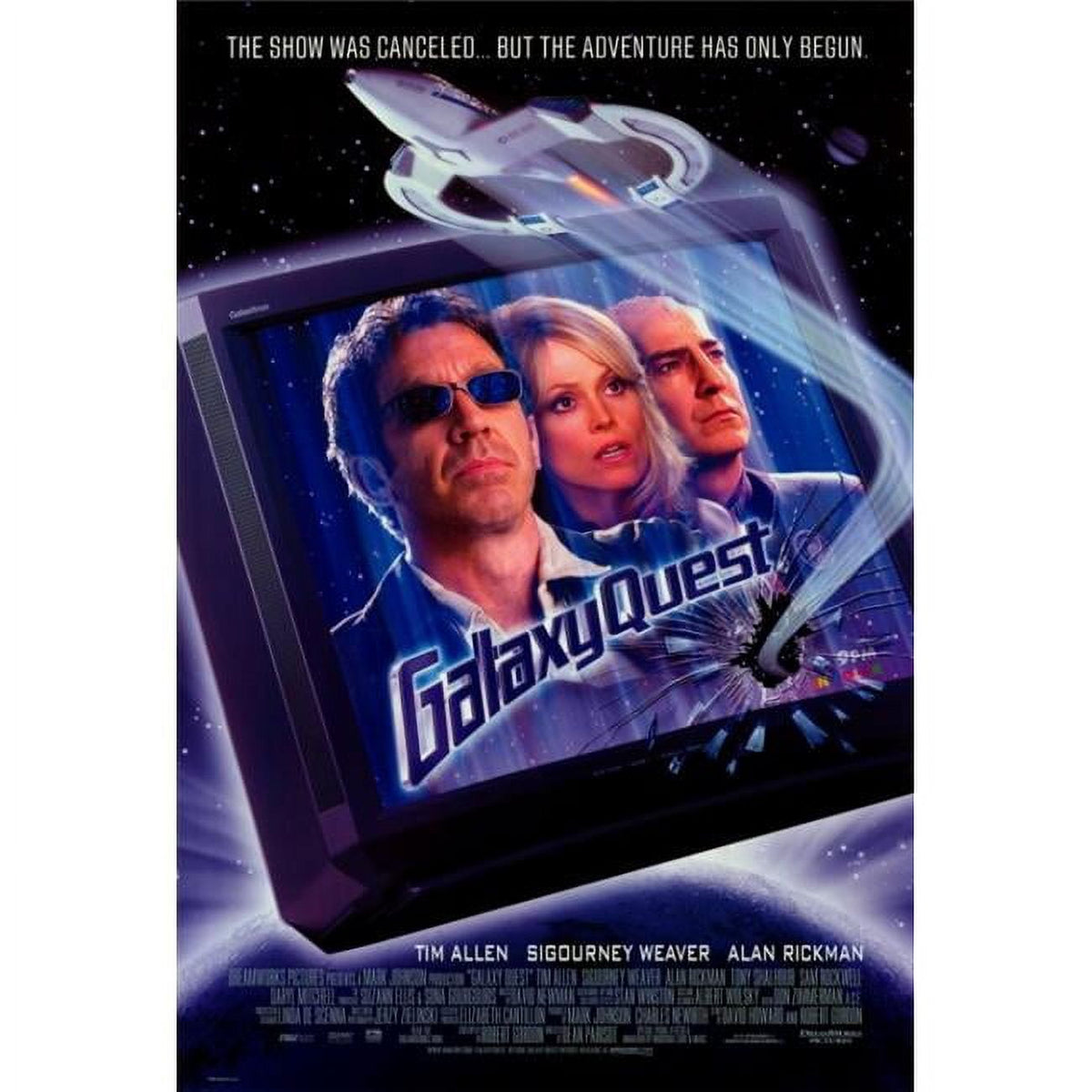 Galaxy Quest Movie Poster Print 27x40 featuring iconic characters.