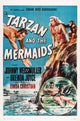 Tarzan and the Mermaids 1948 Movie Poster featuring Johnny Weissmuller and Brenda Joyce.