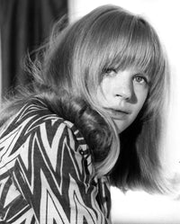 1965 photo print of Marianne Faithfull, iconic music memorabilia.