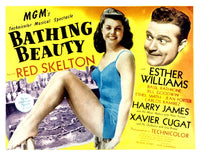 Bathing Beauty Movie Masterprint Poster featuring Esther Williams and Red Skelton, 1944.
