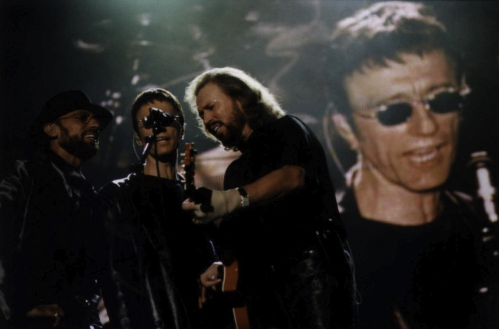 The Bee Gees performing live photo print