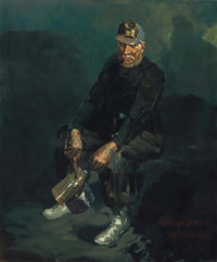The Fire Boss 1925 Poster Print by George Luks showcasing early 20th-century life.