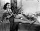 Hedy Lamarr in costume outdoors photo print.