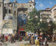 Mercato in Oriente art print by Alberto Pasini - vibrant marketplace scene.