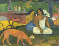 Arearea (Joyfulness) Art Print by Paul Gauguin - colorful artwork