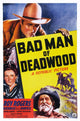 Bad Man of Deadwood 1941 movie poster art print featuring Roy Rogers and Carol Adams.