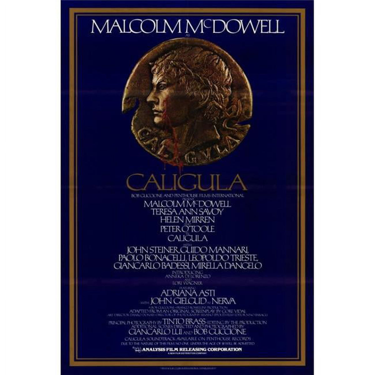 Caligula Movie Poster Print - 27 x 40 inches