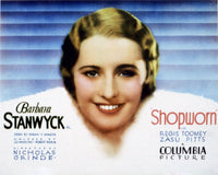 Shopworn Lobby Card Movie Poster Print featuring Barbara Stanwyck from 1932, 14x11 size.