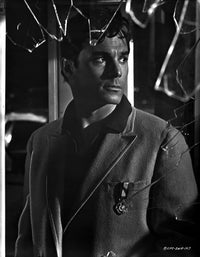 George Maharis photo print through a broken window