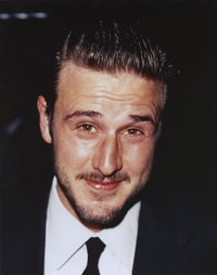 David Arquette close-up portrait photo print in black suit