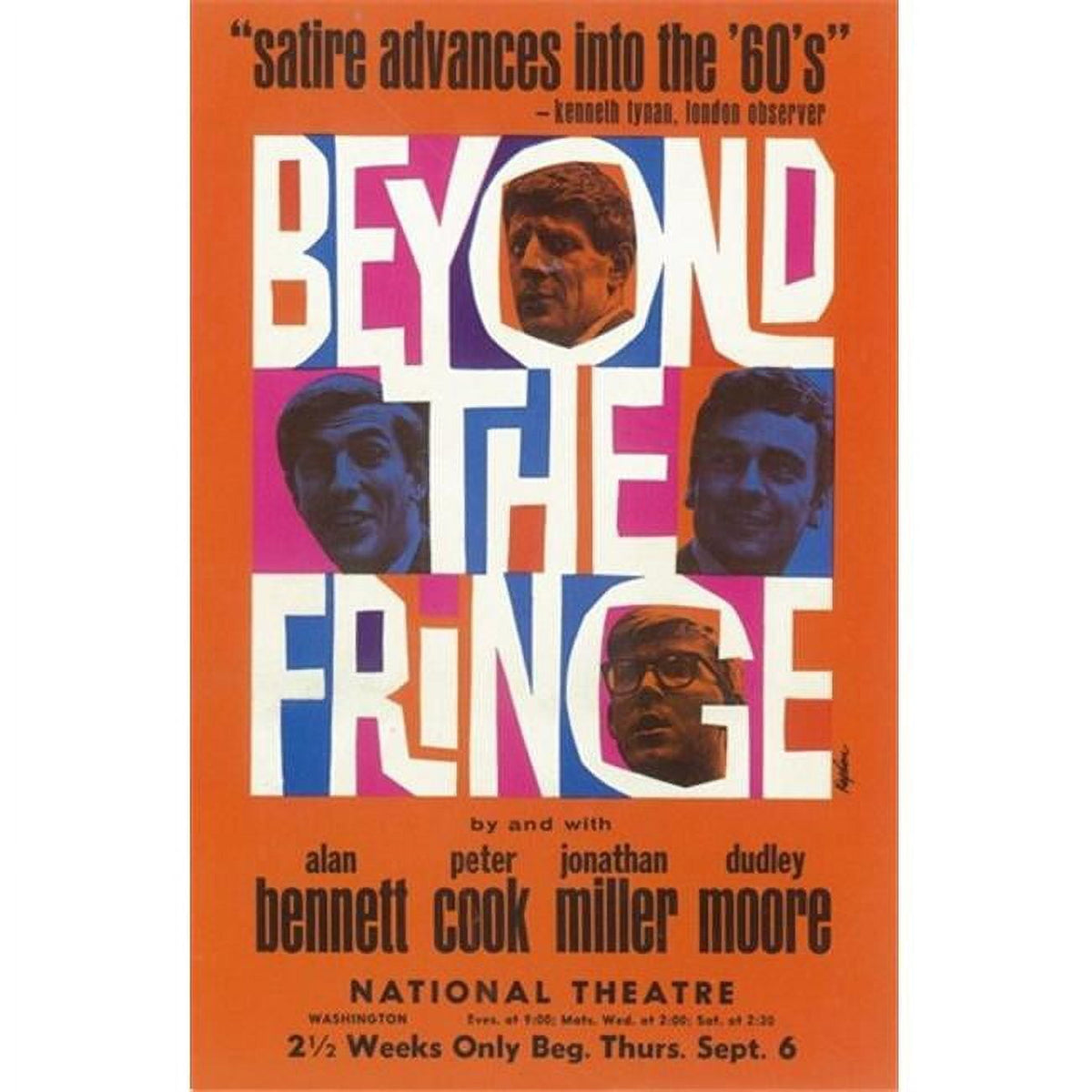 Beyond the Fringe Broadway movie poster in 11x17 size
