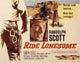 Ride Lonesome Movie Masterprint Poster featuring Randolph Scott and Karen Steele