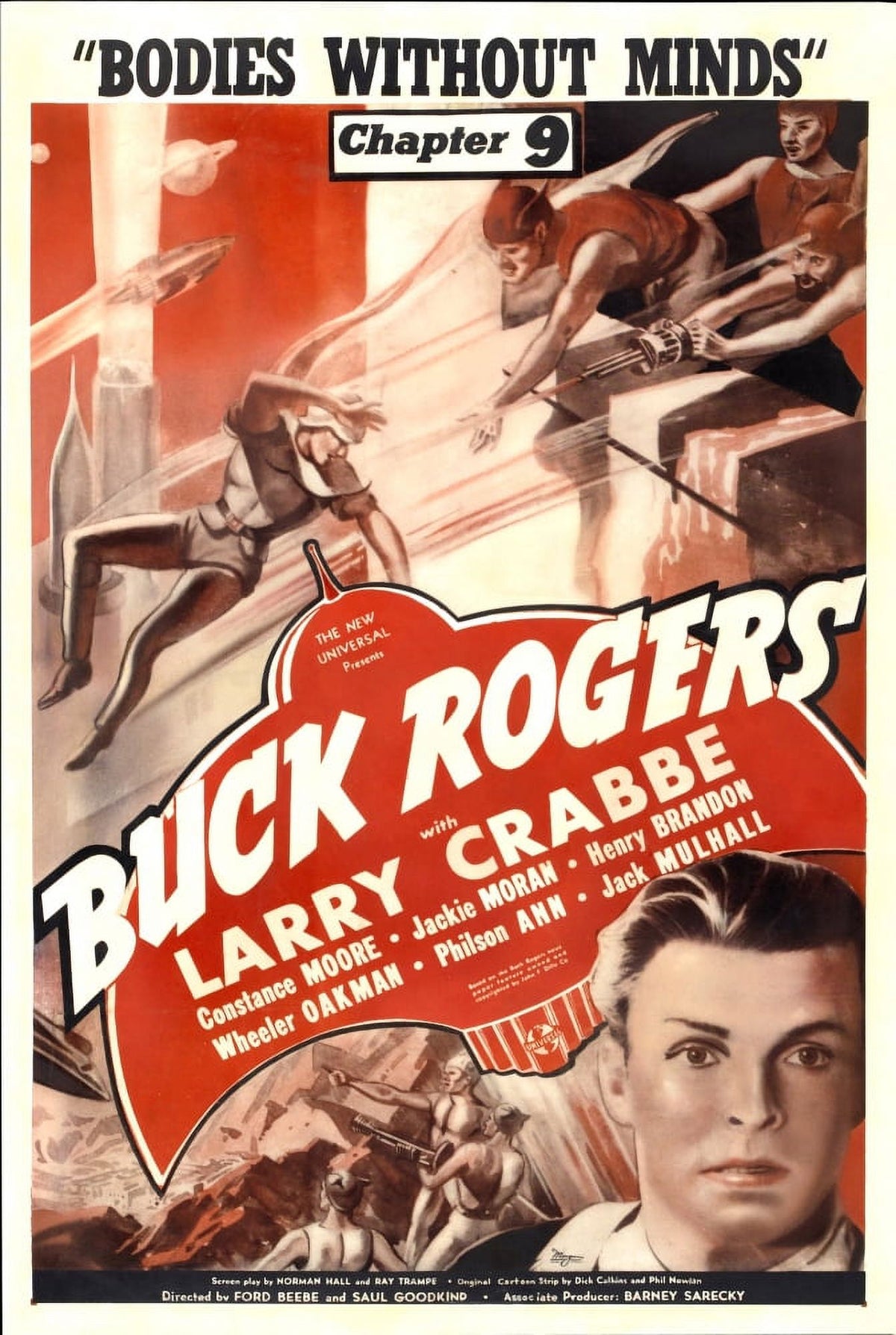 Buck Rogers Chapter 9 Bodies Without Minds 1939 movie poster print.
