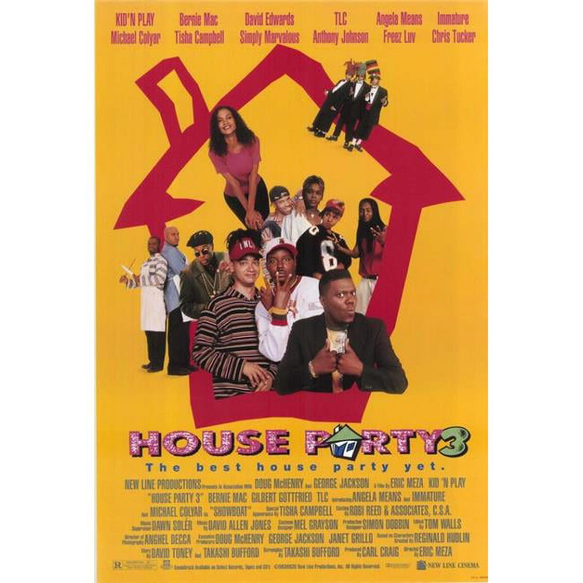 House Party 3 Movie Poster Print 27x40 featuring vibrant imagery.