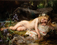 Forest Nymph Art Poster Print by Paul Hermann Wagner - Enchanting nature scene