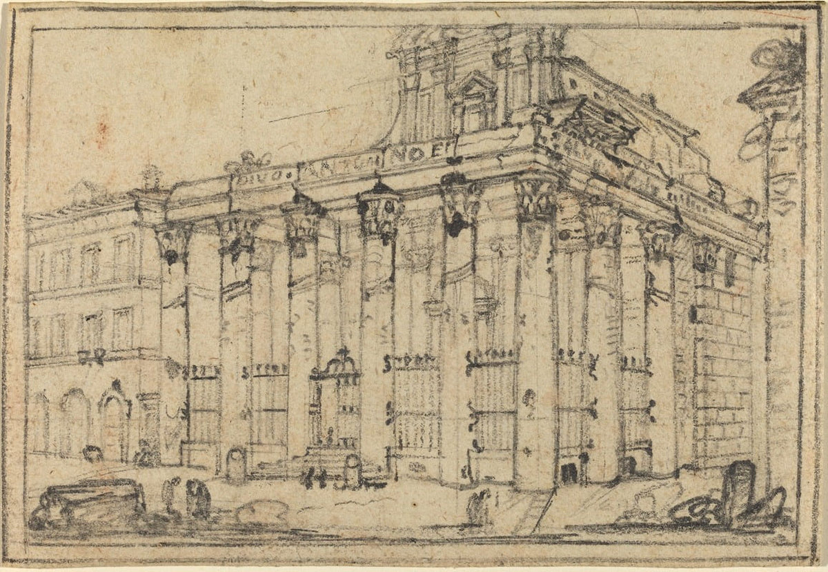 Art print of The Temple of Antoninus and Faustina by Francesco Piranesi
