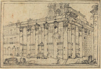 Art print of The Temple of Antoninus and Faustina by Francesco Piranesi