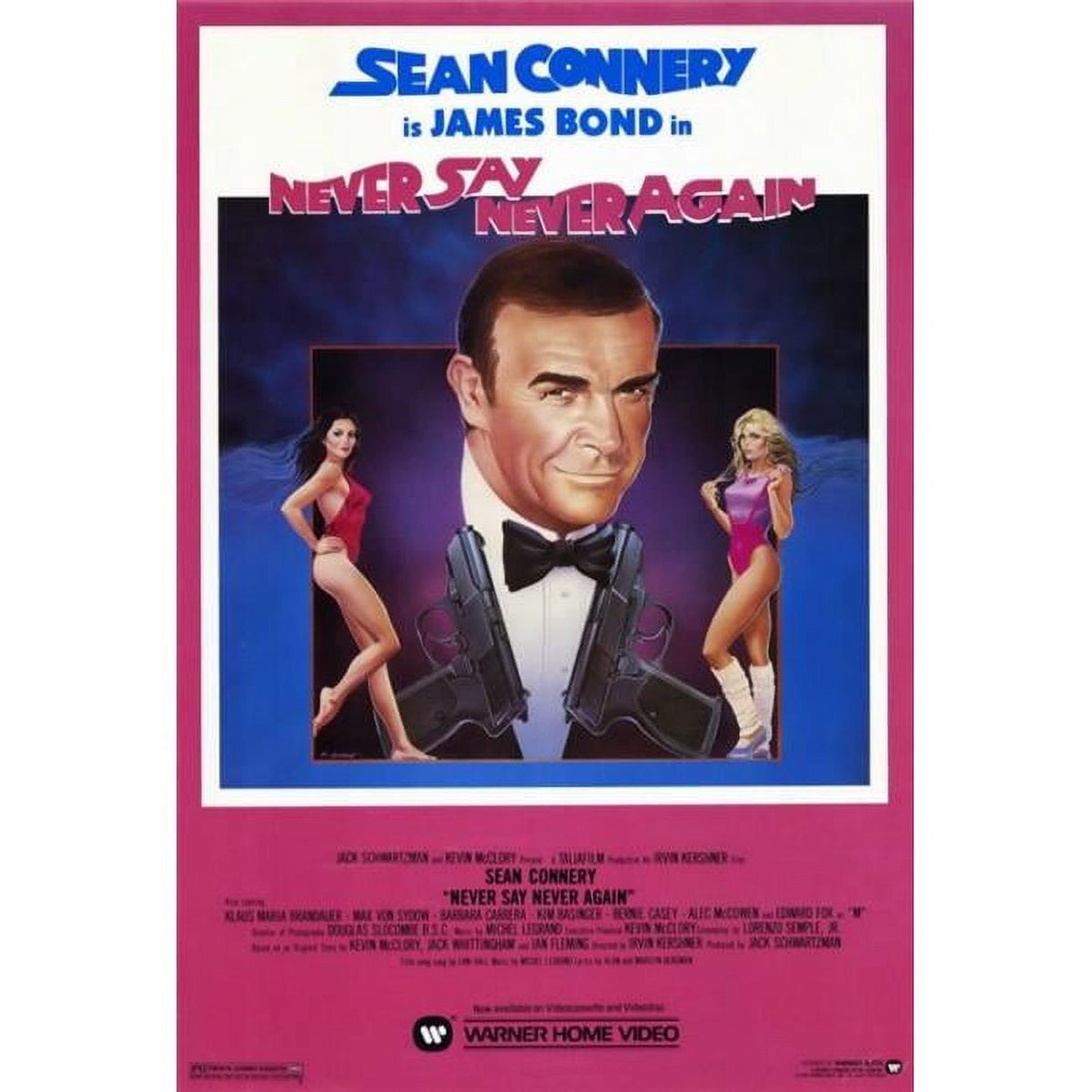 Never Say Never Again Movie Poster Print 27x40 showcasing iconic film imagery.