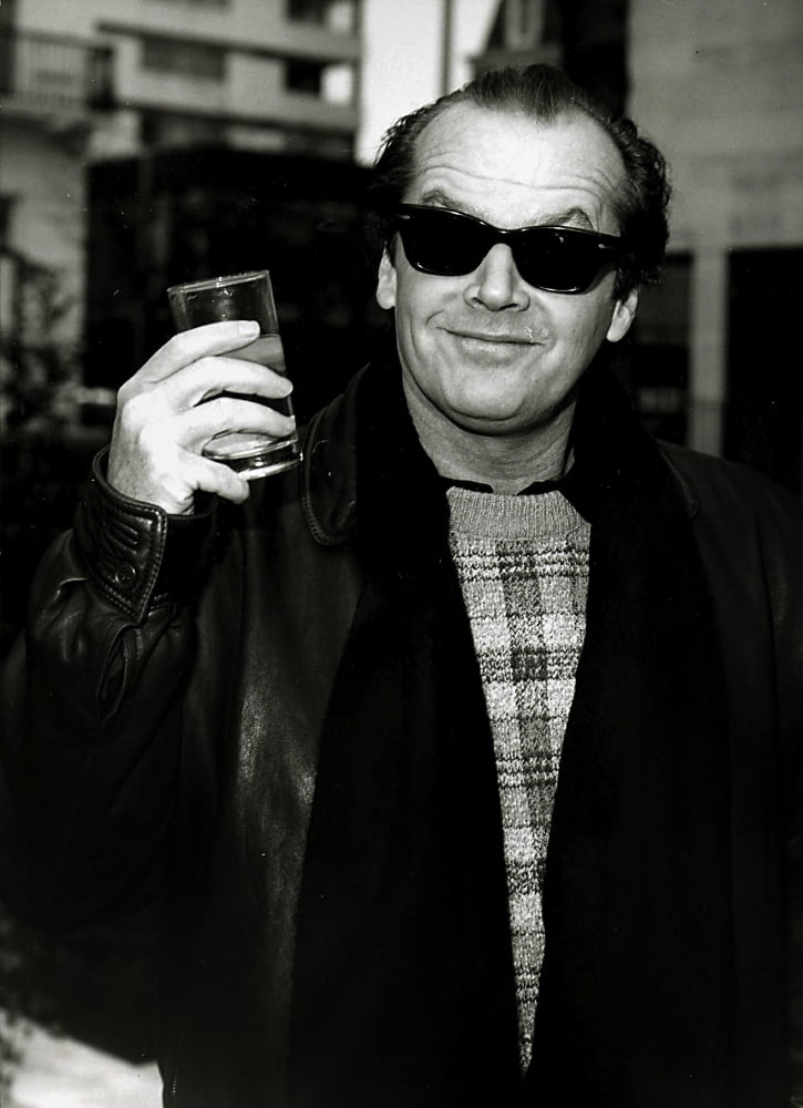 Jack Nicholson wearing sunglasses photo print, iconic Hollywood art