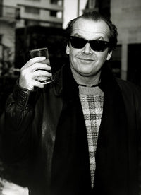 Jack Nicholson wearing sunglasses photo print, iconic Hollywood art