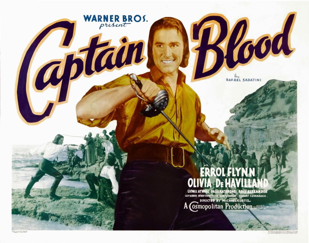Captain Blood Movie Masterprint Poster featuring Errol Flynn