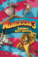 Madagascar 3 movie poster featuring vibrant adventure scene, 11x17 size.