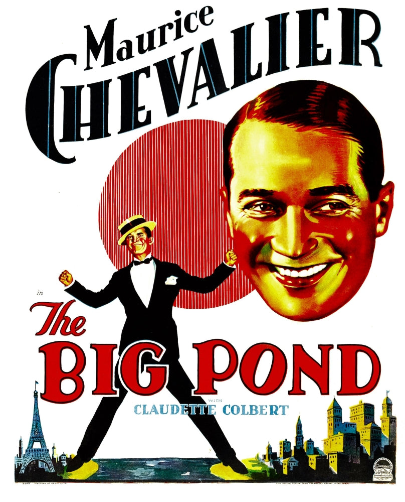 The Big Pond movie masterprint poster featuring Maurice Chevalier, available in multiple sizes.