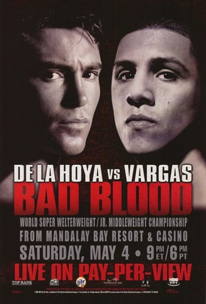 Oscar De La Hoya vs. Fernando Vargas boxing movie poster 11x17
