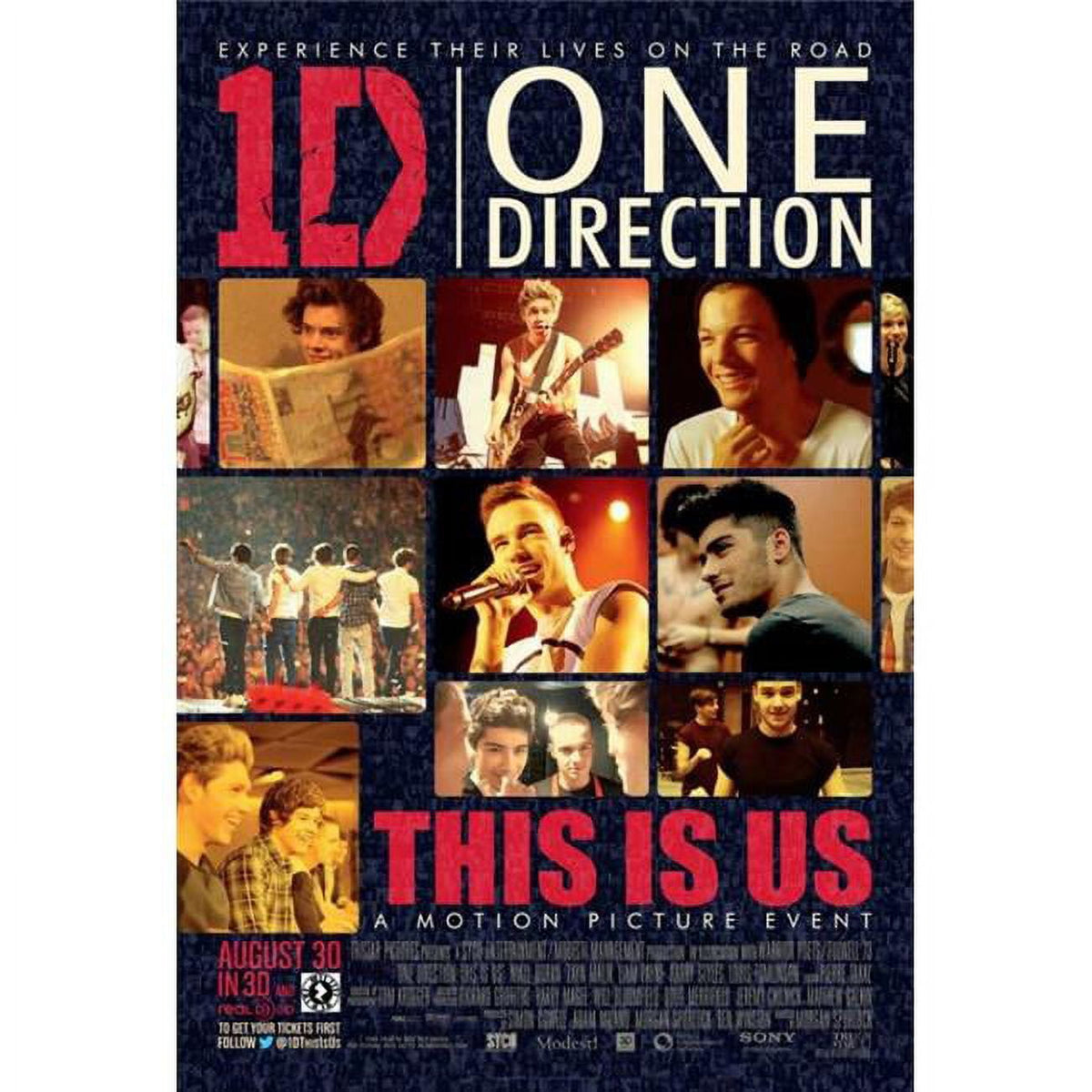 One Direction Movie Poster 11x17 print for fans